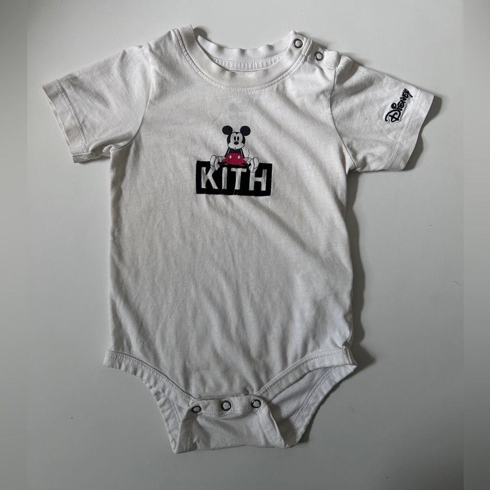 Kith x Disney White Mickey Mouse Onesie